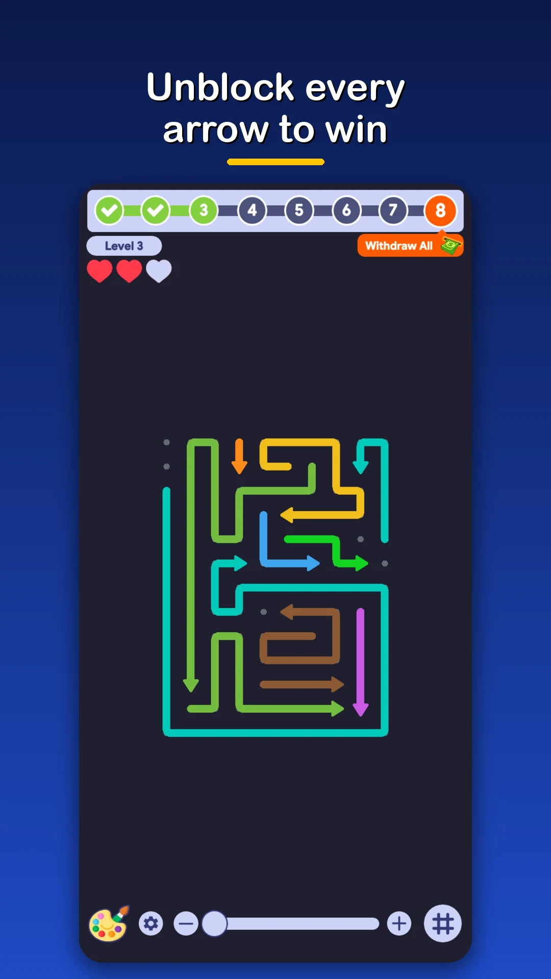 Arrow Dash - Brain Puzzle screenshot